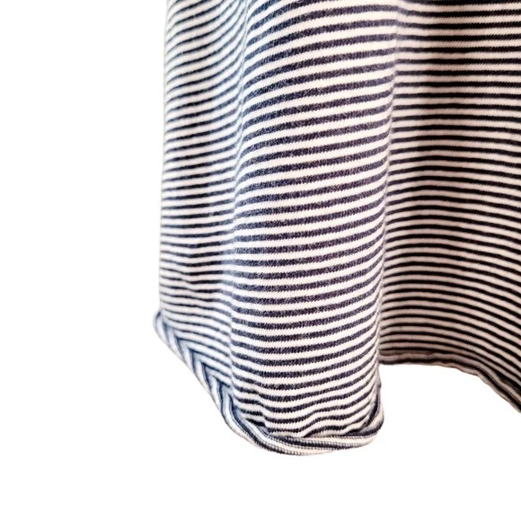 Frank & Eileen Tee Lab Scoop Neck Navy Micro Stripe T-Shirt Size Medium - Picture 6 of 9